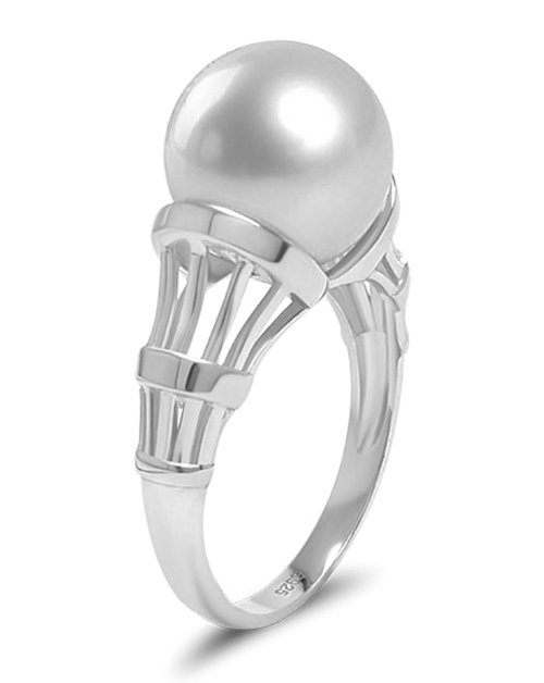 Abby South Sea Pearl and Diamond Ring